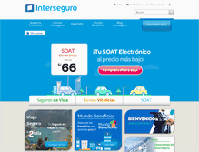 Tablet Screenshot of interseguro.com.pe